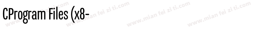 CProgram Files (x8字体转换